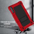 thumbnail image 6 of Hoibon for KADYBE D106 / MEIZE D106 Android 14 Tablet Shockproof Case with Shoulder Strap Kiskctand Kids Friendly Case For VOZIZOV D106 Android 14 / FEONAL 10.1 inch 2024 Tablet - RedBlack, 6 of 6