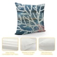 thumbnail image 4 of Qinduosi Coral Throw Pillow Covers Beach Themed Decorative Wooden Plank Texture Summer Farmhouse Pillowcase for Living Room Sofa White, 4 of 5