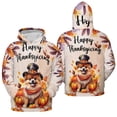 thumbnail image 3 of Happy Thanksgiving Pomeranian Welcome Thankful Fall Autumn Pumpkin All Over Print 3D Hoodie Unisex Merch Hoodies Pom Dog Lover Gifts - 02021, 3 of 6