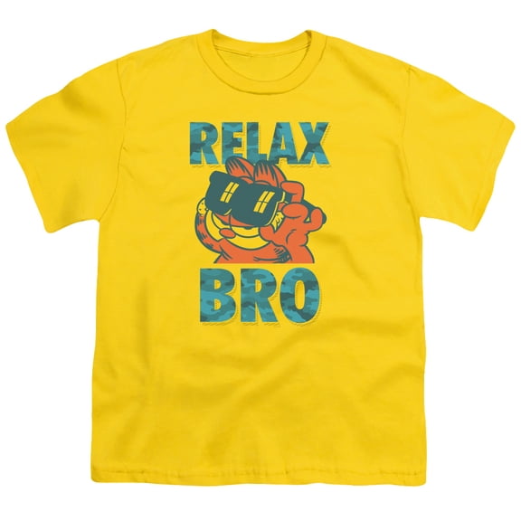 Garfield Relax Bro S/S Youth 18/1 T-Shirt Yellow