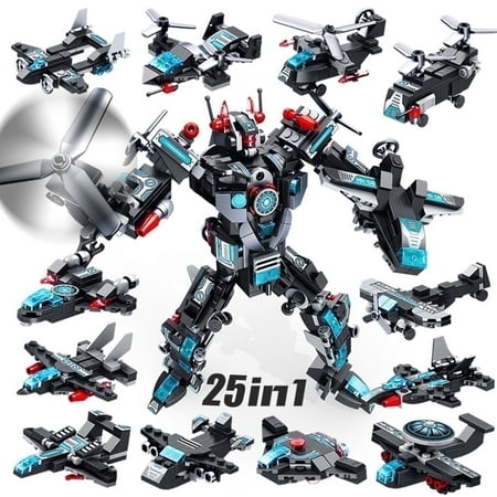 VATOS Robot STEM Building Toy, 577 PCS 25 in 1 Boys Construction Learning Toy for Children Ages 12+