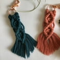 thumbnail image 6 of Mini Macrame Keychain, Boho Woven Bag Pendant with Tassels Handcrafted Accessory for Car Key Purse Phone Supplies, 6 of 7