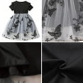 thumbnail image 5 of IPIO Girls Black Butterfly Princess Dress, Floral Tulle Party Dress for Birthday Wedding and Special Occasions, 5 of 5