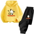 thumbnail image 4 of Conjunto de sudadera con capucha deportiva para niños y niñas de 3 a 14 años con estampado de dibujos animados de Pochacco Trucksuit de Fahion, 4 of 5