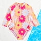 thumbnail image 3 of Traje de Baño de Manga Larga para Bebé Niña Traje de Baño Integrado de Impresión de Verano, Vestido de Manga Larga para Bebé Niña Estilo Ropa de Playa para Niños, 3 of 7