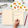 thumbnail image 4 of FORMRS 1-Subject Spiral Notebook 8" x 5" College Ruled 60 Refillable Sheet A5 Hard Cover, Yellow Leaves, 4 of 7