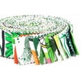 thumbnail image 5 of Soimoi 40Pcs Tropical Print Precut Fabrics Strips Roll Up 1.5x42inches Cotton Jelly Rolls For Quilting - Multicolor, 5 of 9