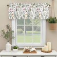 thumbnail image 3 of Wildflowers Butterfly Window Valance Curtain Spring Scenery Rod Pocket Short Curtain for Living Room, Bedroom & Kitchen Window Decor 42x18in, 3 of 8