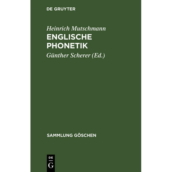 Sammlung Göschen Englische Phonetik, Book 601, (Hardcover)