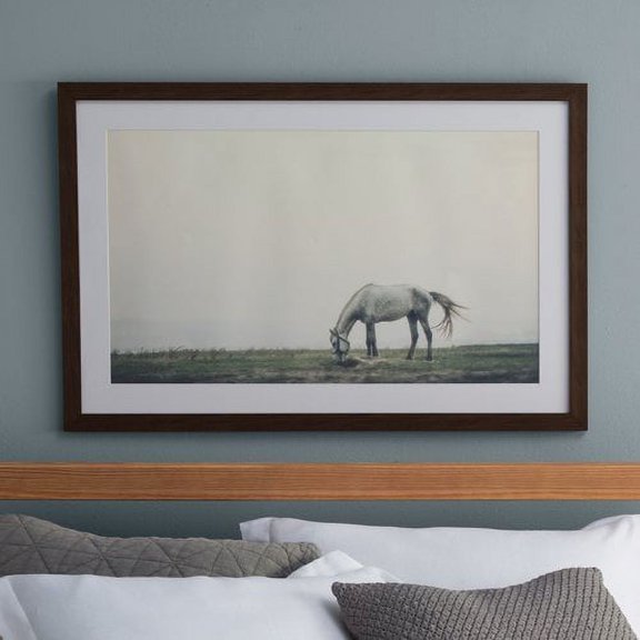 Marmont Hill "Lone Horse Grazing" Framed Painting Print