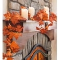 thumbnail image 2 of Plow & Hearth Indoor/Outdoor Lighted Maple Leaf Garland with 24 Lights, 2 of 2