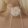 thumbnail image 2 of Unique Bargains Flower Choker Necklace 1Pc Apricot, 2 of 6