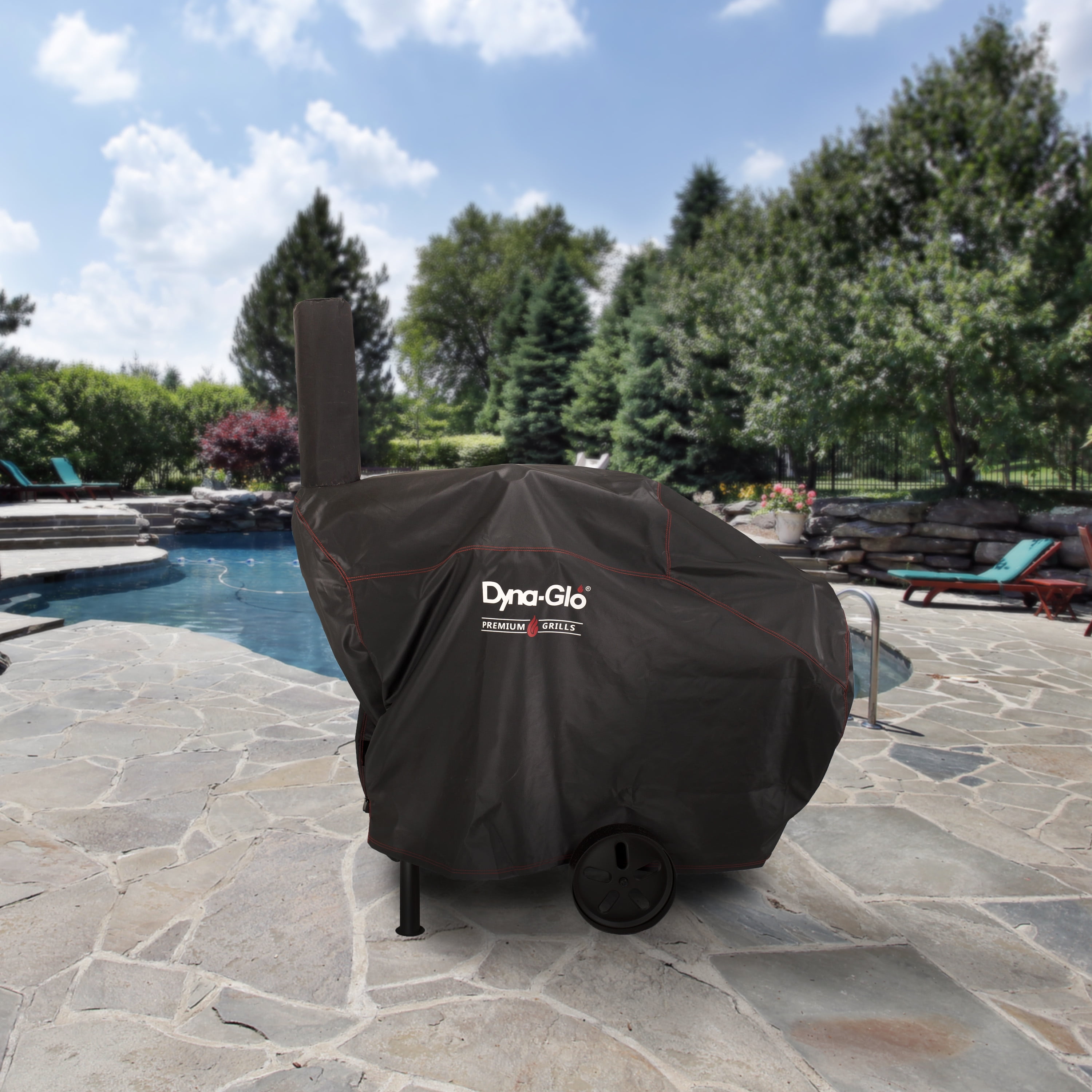 Dyna-Glo DG730CBC Barrel Charcoal Grill Cover Black