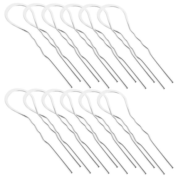 AURARMLET 50pcs Wave Shaped Iron Hair Pins Hair Clips Elegant Style for Women and Girls Party Accessories