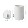 thumbnail image 3 of Electric Toothbrush Holder Wall Bathroom Organizer Tooth Brush Holder Toothbrush Cup Stand Case Rack Shaver Iron Shelf Storage No.01, 3 of 9
