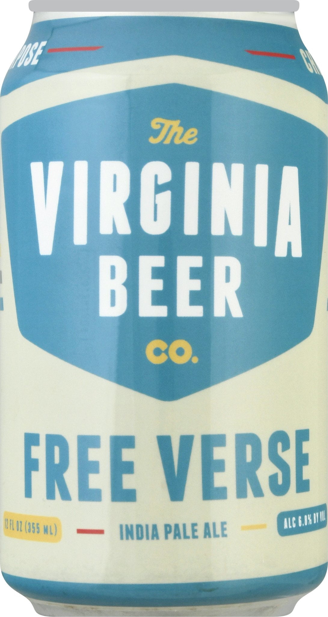 Virgina Beer Co, Free Verse, India Pale Ale Beer, 6 Pack, 12 fl oz Cans