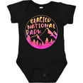thumbnail image 3 of Inktastic Glacier National Park Montana Pink Mountains Boys or Girls Baby Bodysuit, 3 of 5