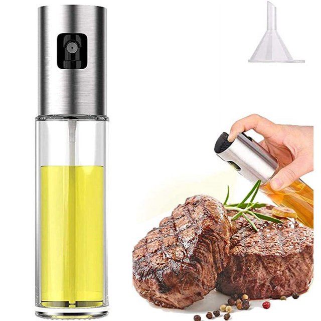Rociador de aceite Mister para cocinar Aceite de oliva Spritzer para freidora de aire Vinagre Dispensador de aceite vegetal Mini utensilios de cocina portátiles para ensalada, Hornear, Asar a la parrilla, Barbacoa, Asar