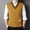 Yellow, variant on Men Waistcoat Knitting Top Sleeveless Casual V-neck Top Bottom Llayer Shirt Work Vest for Men Gift for Adults