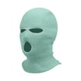 thumbnail image 3 of Mlqidk 3-Hole Knitted Full Face Cover Ski Mask, Winter Balaclava Warm Knit Full Face Mask for Outdoor Sports Light Purple, 3 of 5