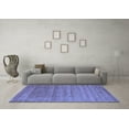 thumbnail image 3 of Ahgly Company Indoor Round Abstract Blue Contemporary Area Rugs, 7' Round, 3 of 4
