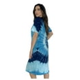 thumbnail image 2 of Just Love Short Sleeve Nightgown / Night Shirts Sleep Dress for Women (Tie Dye Blue Swirl Screen, Medium), 2 of 3
