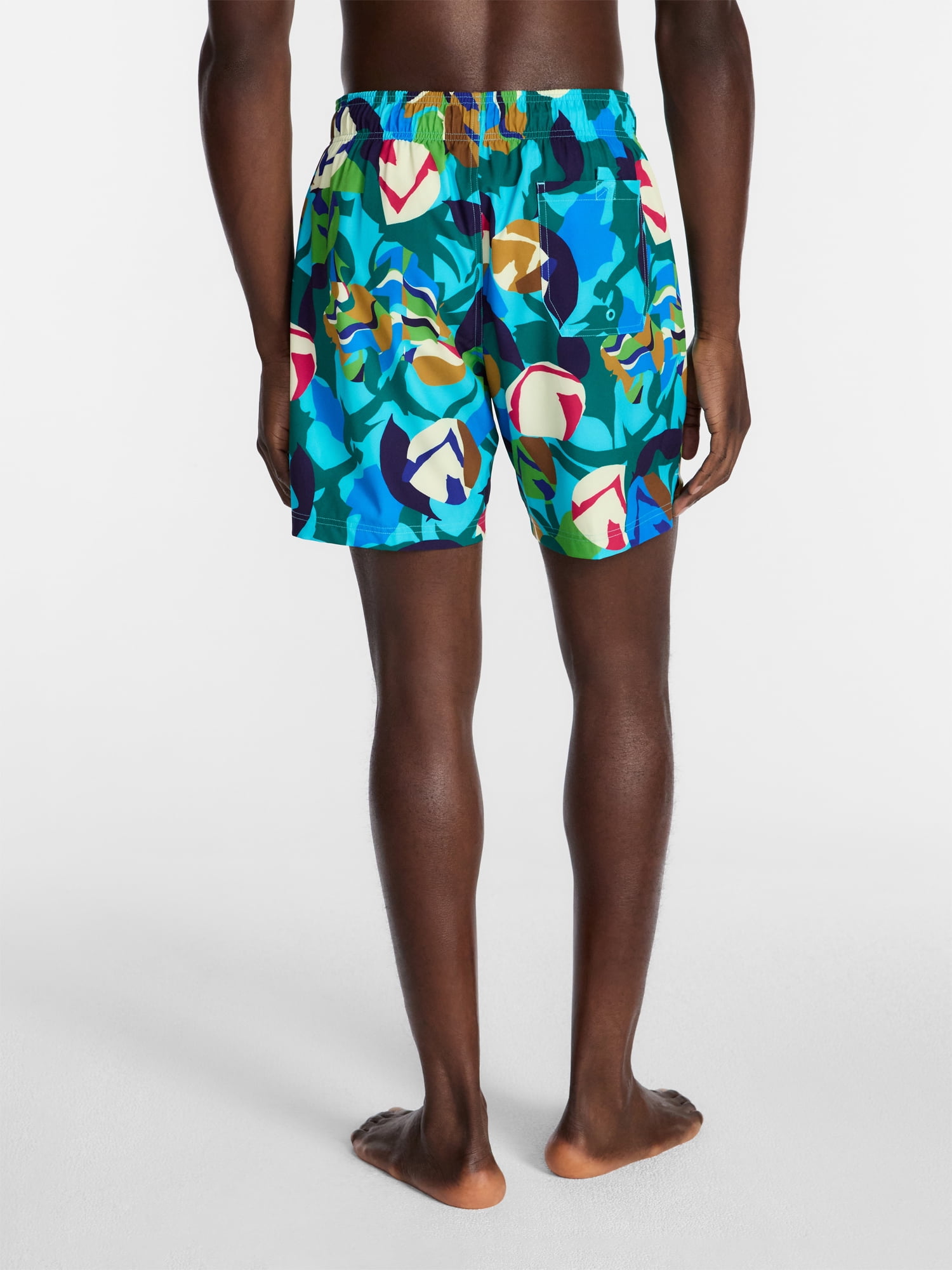 George Men's and Big Men's Novelty Swim Trunks with UPF 50+, 7" Inseam, Sizes S-3XL
