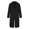 thumbnail image 4 of Meichang Womens 2 Piece Blazer Outfits Business Casual Lapels Open Front Long Sleeve Suit Jacket and Bermuda Shorts Set, 4 of 6