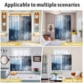 thumbnail image 6 of Blue Grey Kitchen Curtains 84 Inch Length, Modern Oil Painted Art Abstract Geometric Grommet Top Bedroom Living Room Curtains, Light Filtering Cafe Curtain Drapes 2 Panels Set 84''x84'', 6 of 9