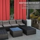 thumbnail image 4 of Cortinas para Exterior Impermeables y Prácticas 100% Poliéster Rojo, 4 of 7