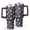 Pioneer Flower Floral-2, variant on 40oz Pioneer Flower Floral Print Pattern Insulated Tumbler with Handle, BPA-Free Leak Proof Lid and Straws, Double Wall Vacuum, Hot 12h/Cold 34h