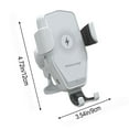 thumbnail image 3 of Wireless Car Charger, 15W Fast Charging Phone Mount, 360掳 Rotatable Car Navigation Holder, Universal Type-C Interface for iOS & Android Phones, 3 of 6