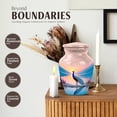 thumbnail image 3 of JAGASY Peacock Urn for Daughter, Pink Small Urns for Human Ashes keepsake, Sunset Lake Water Decorative Urns for Son, Pink Tiny Cremation Urn for Brother & Sister, (3 Inch), 3 of 7