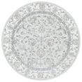 thumbnail image 5 of SAFAVIEH Glamour Pierce Floral Bordered Wool Area Rug, Light Blue/Ivory, 9' x 12', 5 of 9