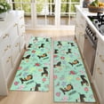 thumbnail image 4 of Kitchen Rugs Sets Of 2,Dachshunds and Pioneer Flower Anti Fatigue Kitchen Mat Rugs Non Slip Washable,Decorative Kitchen Floor Mats for Kitchen,Sink,Laundry,17"X47", 4 of 5