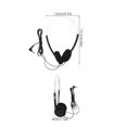 thumbnail image 2 of FOMIYES Auriculares Vintage Negros Oreja Con Cable Retro Portátil Para Trabajo Y, 2 of 8