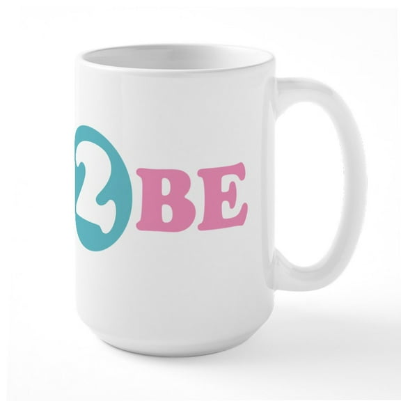 CafePress - Mom 2 Be Large Mug - 15 oz Ceramic Large White Novelty Mug