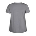 thumbnail image 4 of T-shirt à Manches Courtes à Col Rond pour Femmes Grande Taille, 4 of 7