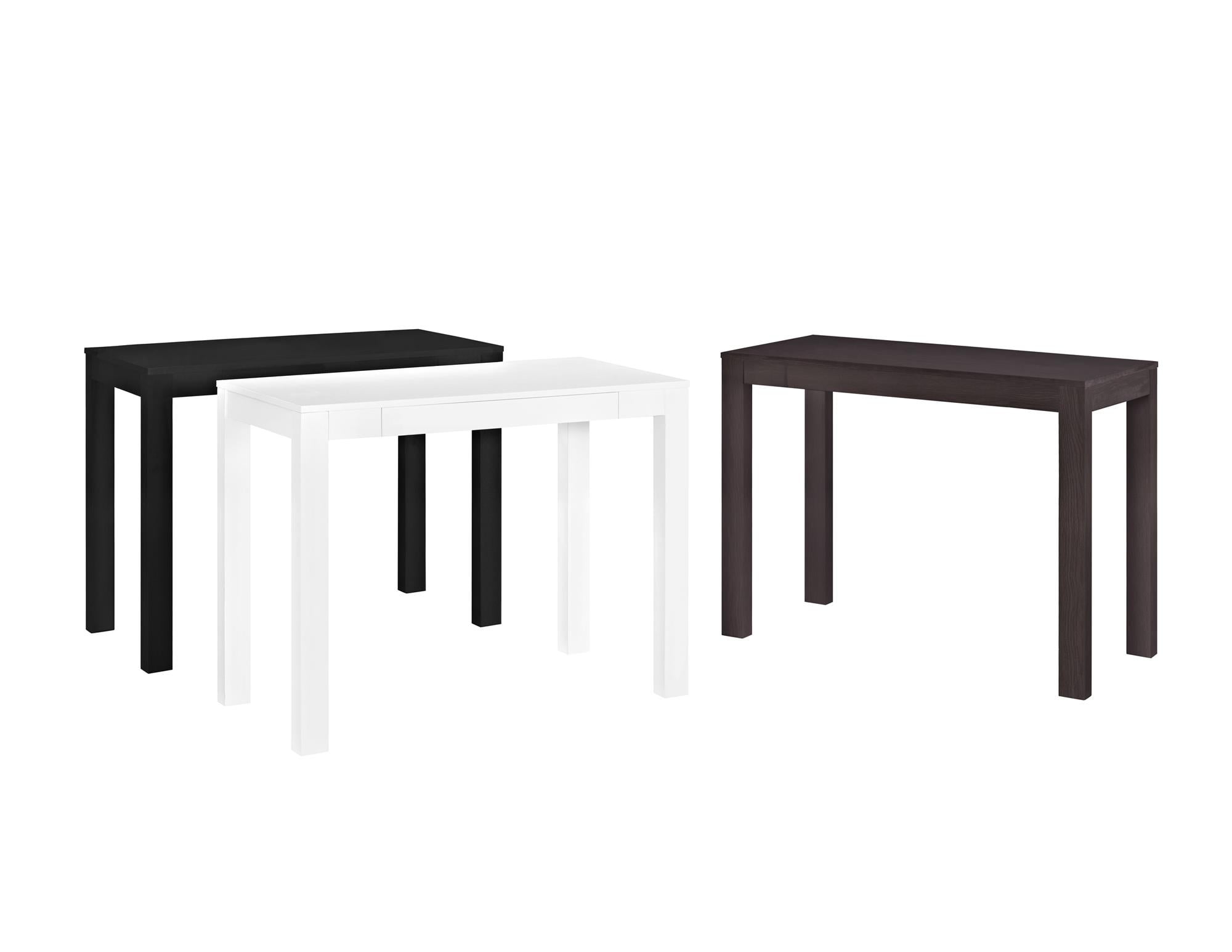Parsons Computer Desk with Drawer, White