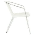 thumbnail image 4 of SAFAVIEH Wrangell Indoor/Outdoor Stacking Arm Chair, White, Set of 2, 4 of 7