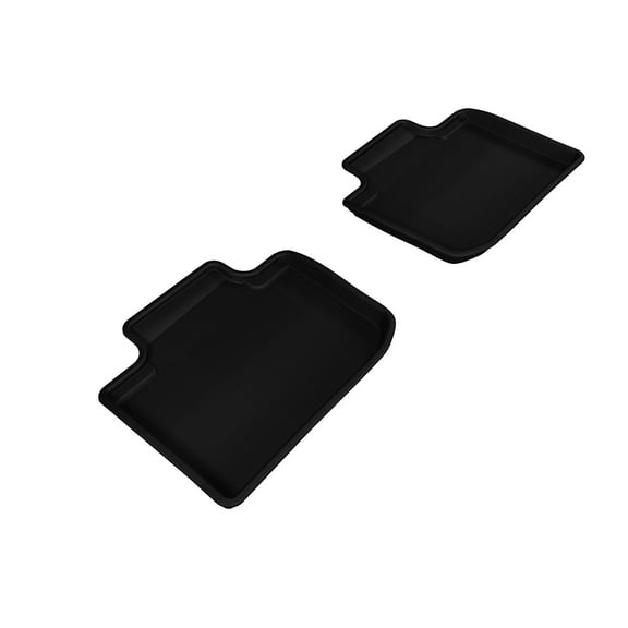 3D MAXpider Custom Fit KAGU Floor Mat (BLACK) Compatible with LEXUS IS 2014-2023 - Second Row