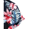 thumbnail image 3 of Mens 100% Cotton Hawaiian Shirts Button Down Short Sleeve Beach Shirts Summer Casual Aloha Shirts, 3 of 10