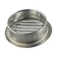 thumbnail image 3 of Stainless Steel Round Brushed Bull Nosed External Extractor Wall Vent Outlet, 3 of 9
