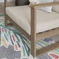 thumbnail image 2 of Linon Heldey Wood Outdoor Lounge Chair with Cushions, Natural/Beige, 2 of 13