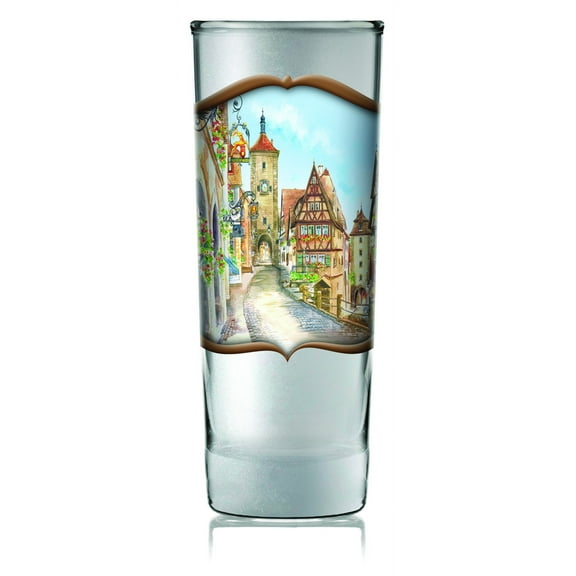 German Glass Oktoberfest Shooter Village Dancers