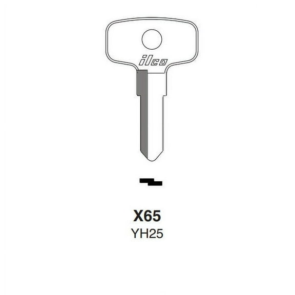 Ilco YH25 Key blank for Yamaha X65 (10-Pack)