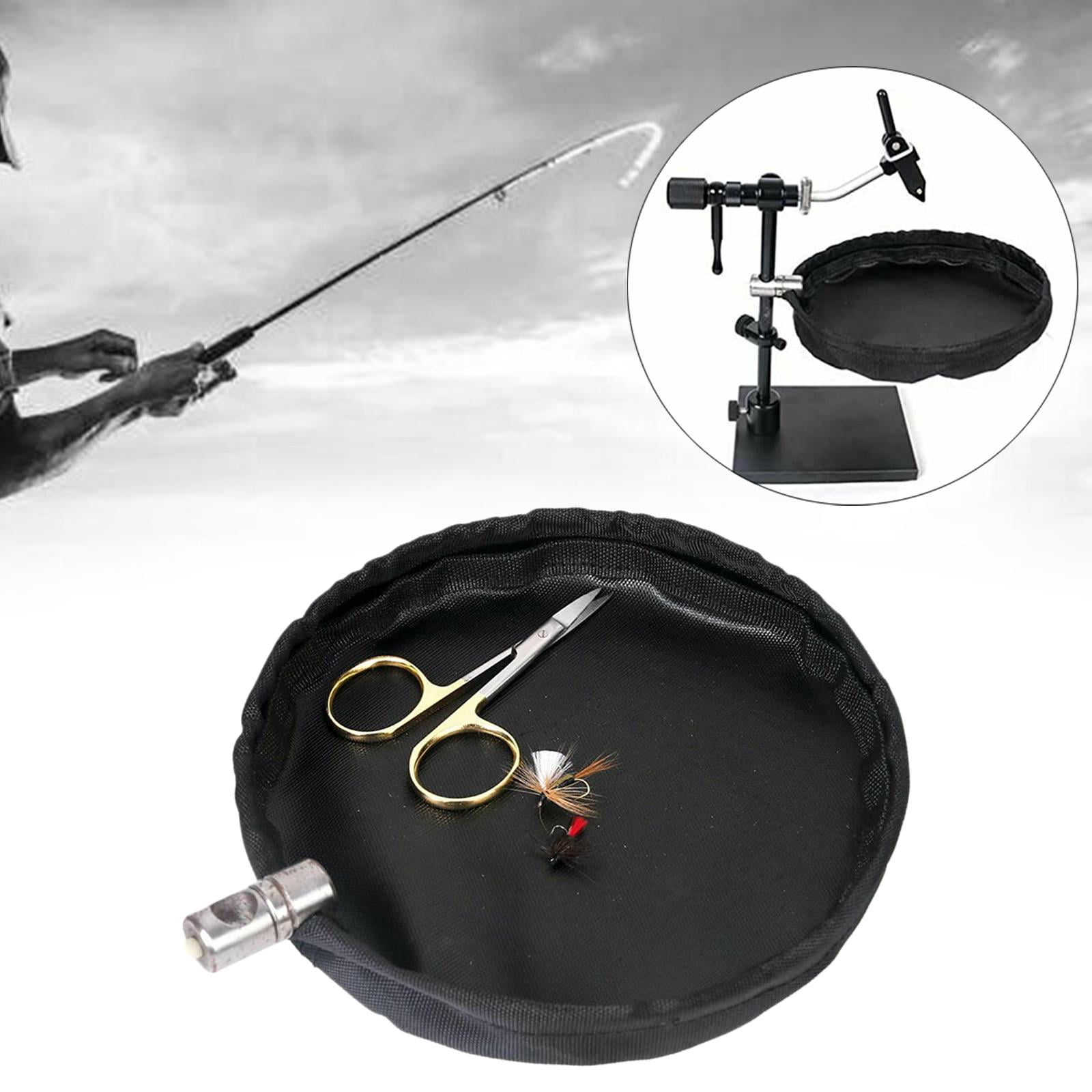 Fly Fishing Waste Basket Multifunctional Fly Tying Tool Durable Fly Tying Waste -Attached Fly Tying Waste Basket for Outdoor