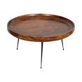 thumbnail image 1 of The Urban Port - table Basse - Ronde - Marron - base Noire, 1 of 4