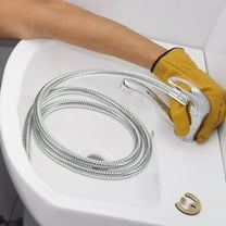 LOLIPPYY Flexible Stainless Steel Bathroom Hose for Handheld Shower Sprayer Connection - 1 Piece