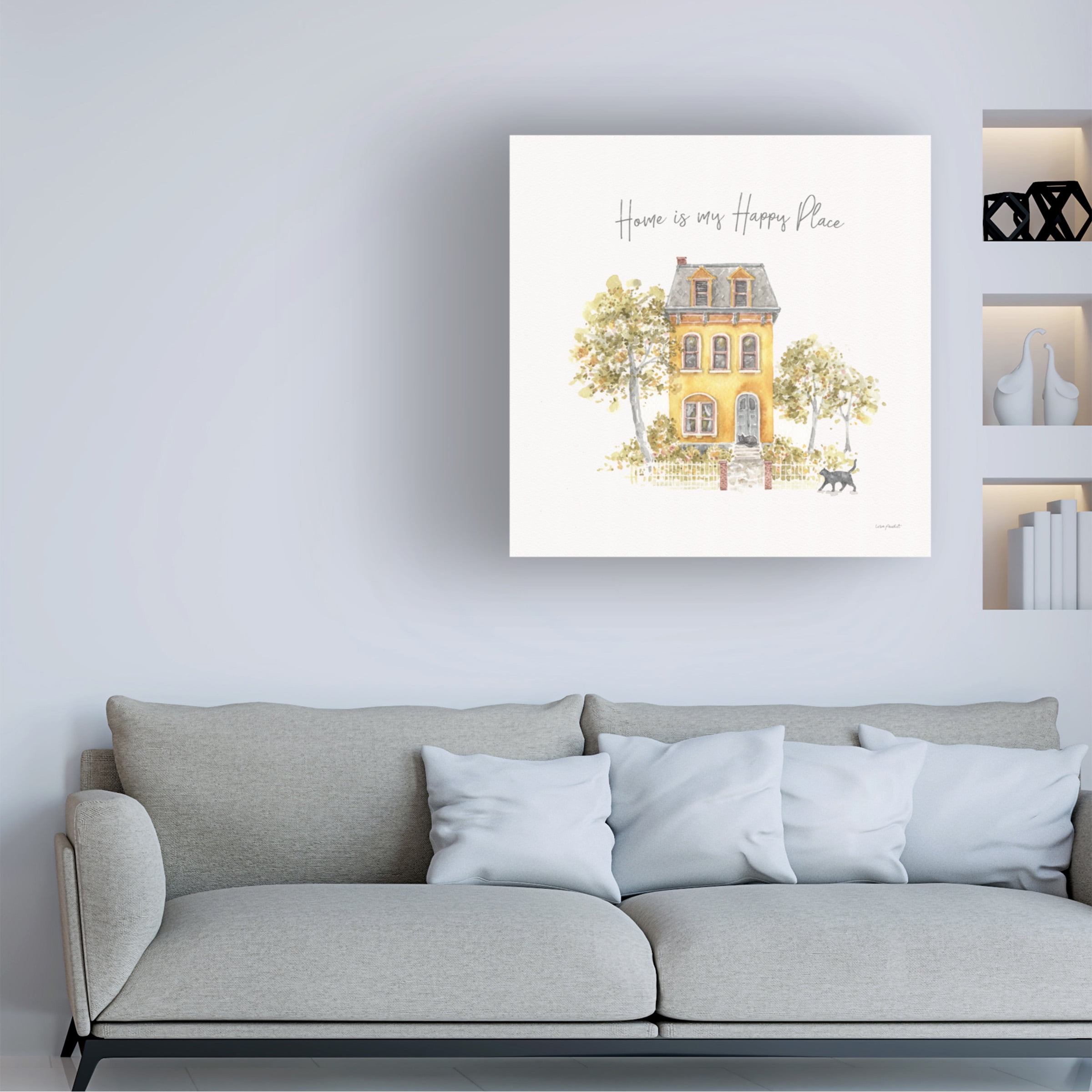 Lisa Audit 'Happy Yellow 17' Canvas Art